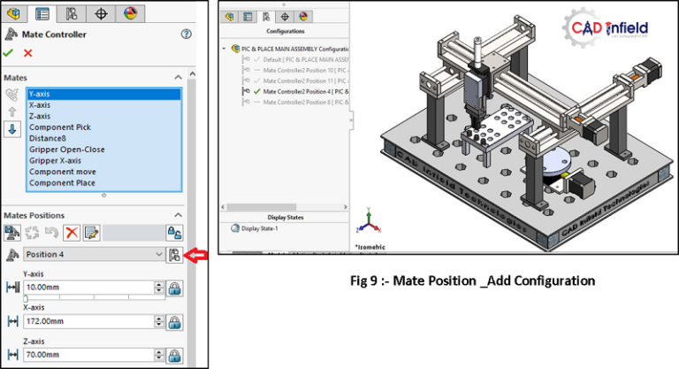 SOLIDWORKS Mate Controller - Cad Infield Mate Controller