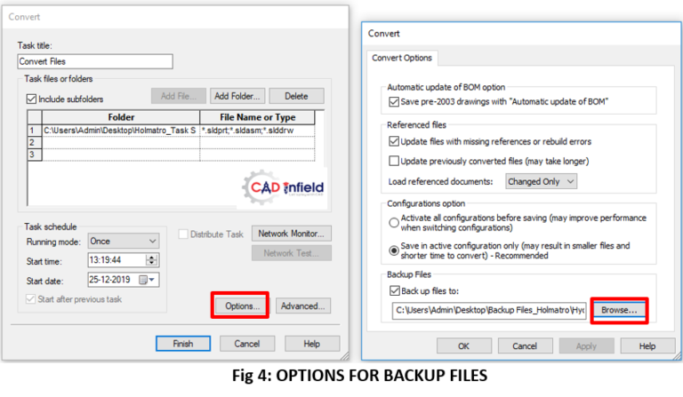SOLIDWORKS Task Scheduler:- { Part 1} - Cad Infield Task Scheduler